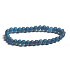 Achat blau Drachen Armband elastisch Naturstein, Kugel 6 mm / 16 - 17 cm