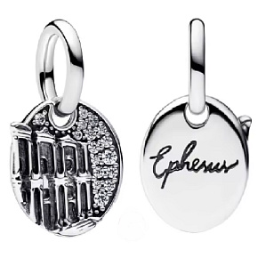 Charm Turecko - Efez - Celsova knihovna, přívěsek na náramek cestování