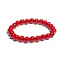 Korallenrot Armband elastisch Naturstein, Perle 8 mm / 16 - 17 cm