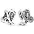 Charms Sterling Silber 925 Sternzeichen Glitzernder Löwe, Perle für Armband