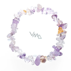 Ametrin Armband elastischer gehackter Naturstein 19 cm, Energieverstärker