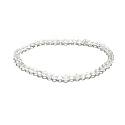 Kristall Armband elastisch facettiert Naturstein 3mm / 16 - 17cm, Stein der Steine