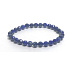 Lapislazuli Facettenarmband elastisch Naturstein, Kugel 5 - 6 mm / 16 - 17 cm, Harmonie Stein