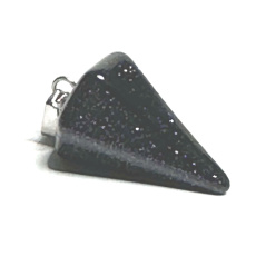 Goldstein blau Avanturin Pendel 2,2 cm, Stein des Ehrgeizes