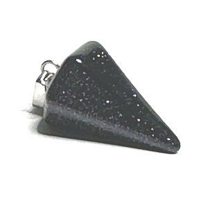 Goldstein blau Avanturin Pendel 2,2 cm, Stein des Ehrgeizes