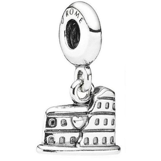 Sterling Silber 925 Rom Kolosseum, Reise-Armband-Anhänger