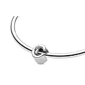 Sterling Silber 925 Alphabet Buchstabe C, Perle für Armband