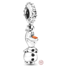 Charms Sterling Silber 925 Disney Ice Kingdom, Olaf, Film-Armband-Anhänger