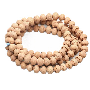 Lotus Bodhi Mala, natürliche Lotus-Halskette 108 + 6 buddhistische Gebetsperlen 9,5 mm - Frieden, Segen