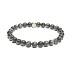 Hawk Eye Armband elastischer Naturstein, Kugel 6 mm / 16-17 cm, Stein der Weisen Ahnen