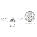 Sterling Silber 925 Ägypten All Seeing Eye Pyramide, Reise Armband Perle