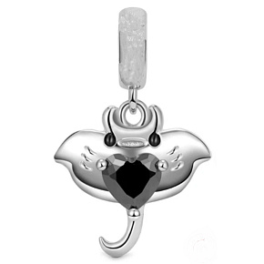 Charms Sterling Silber 925 Manta, Tierarmband-Anhänger