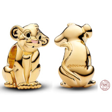 Charme Sterling Silber 925 Disney König der Löwen Simba, Perle am Armband Tier