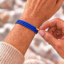 Die Kraft der Farben Magnetarmband Variation – Königsblau | Ein Schmuckstück, viele Formen | 51 cm