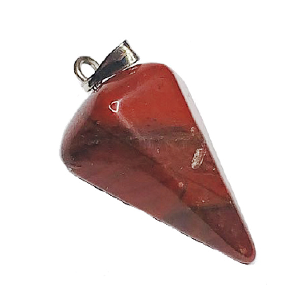 Jaspis rot Sideric Pendel Naturstein 2,2 cm, Vollpflege Stein