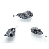 Obsidianflocke Troml-Anhänger Naturstein, 2,2-3 cm, 1 Stück, Stein des Heils