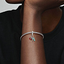 Charm Sterling Silber 925 New York City Triple 3in1, Reise-Armband-Anhänger