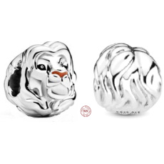 Charms Sterling Silber 925 Disney König der Löwen - Simba Löwe, Perle am Armband Tier