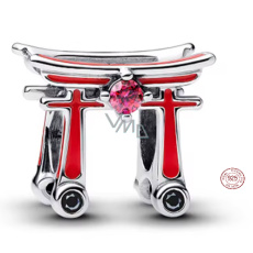 Charm Sterlingové stříbro 925 Japonsko - Torii Gate, přívěsek na náramek cestování Charm Sterlingové stříbro 925 Japonsko - Torii Gate, přívěsek na náramek cestování