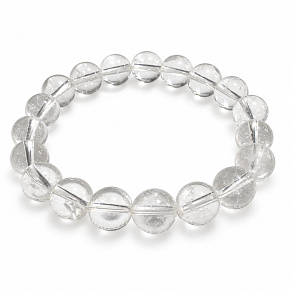 Bergkristall klar – elastisches Armband aus Naturstein 10 mm / 16 - 17 cm, Stein der Steine Bergkristall klar – elastisches Armband aus Naturstein 10 mm / 16 - 17 cm, Stein der Steine