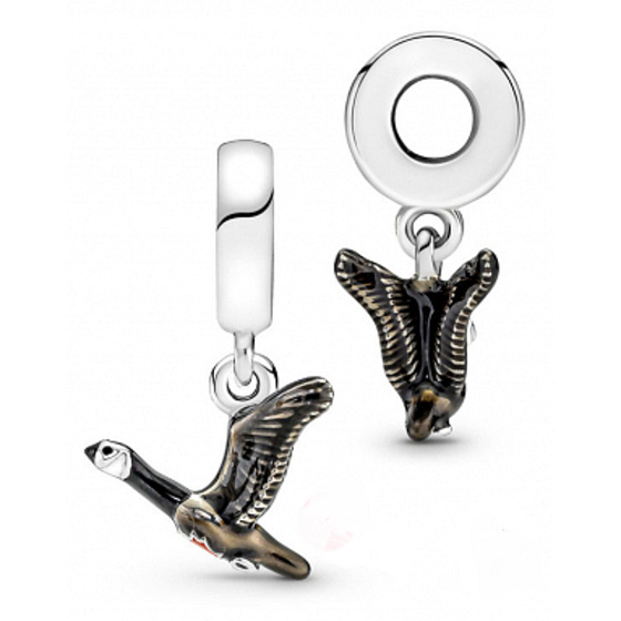Sterling Silber 925 Kanada Gans und Ahornblatt Anhänger Reise Armband