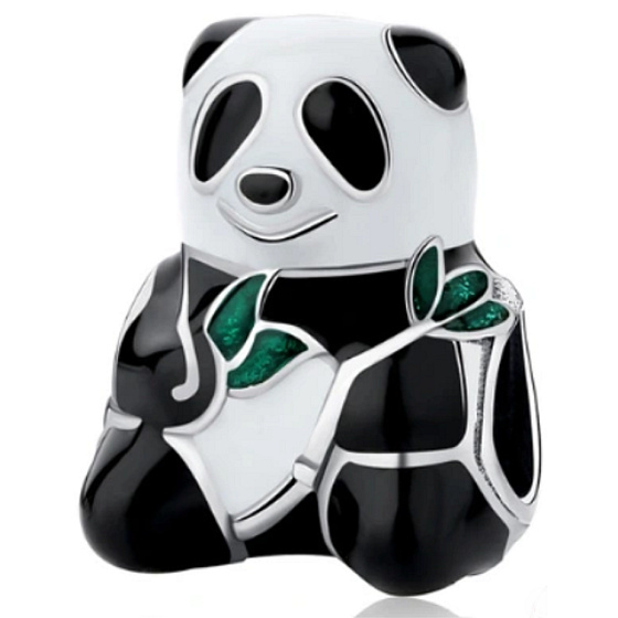 Sterling Silber 925 Panda, Perle auf Armband Tier