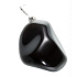 Obsidian schwarz Trommel-Anhänger Naturstein M, ca. 3 cm, Rettungsstein
