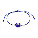 Blaues Auge Nazar Armband, geflochtenes Schnurarmband, schützender Talisman gegen den bösen Blick, Glück und Energie