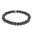 Onyx Facettenarmband elastischer Naturstein, Kugel 6 mm / 16 - 17 cm, Lebenskraftstein