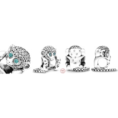 Charme Sterling Silber 925 Affe, Symbol der Weisheit, Freiheit, Perle auf Armband Tier