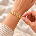 Die Kraft der Farben Magnetarmband Variation – Gold | Ein Schmuckstück, viele Formen | 51 cm