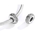 Sterling Silber 925 Feder Perle für Armband Natur