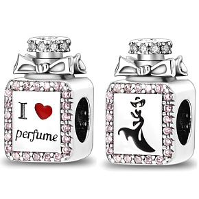 Charme Sterling Silber 925 Parfüm, Perle auf Armband Interessen Charme Sterling Silber 925 Parfüm, Perle auf Armband Interessen