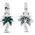 Charms Sterling Silber 925 Palme, Natur Armband Anhänger