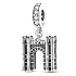 Sterling Silber 925 Arc de Triomphe, Reise-Armband-Anhänger