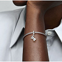 Charm Sterling Silber 925 Kaffeekanne, aufklappbarer Armbandanhänger, Essen und Trinken
