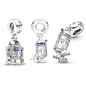 Charms Sterling Silber 925 Marvel Star Wars Droide R2-D2, Armband Anhänger Charms Sterling Silber 925 Marvel Star Wars Droide R2-D2, Armband Anhänger