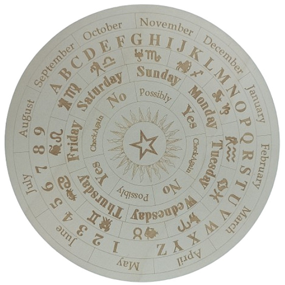 Hölzernes Pendelspielbrett mit Mondstern 25 cm