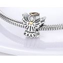Sterling Silber 925 Engel, Perle auf Armband Symbol
