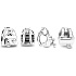 Charm Sterling Silber 925 Rucksack Tasche, Perlenarmband Interessen