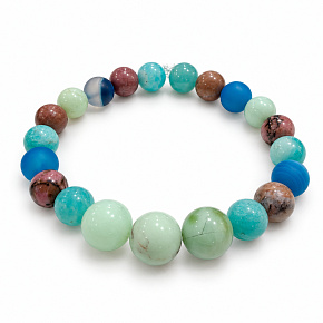 Armband mit Geschichte – Vergib mir, natürliche Mineralien, Kugel 8 mm / Handgelenk 14–15 cm Armband mit Geschichte – Vergib mir, natürliche Mineralien, Kugel 8 mm / Handgelenk 14–15 cm