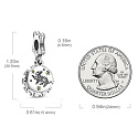 Sterling Silber 925 Harry Potter - Frosty + Zirkonia, 2in1-Anhänger für Armband