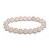 Rosenarmband elastisch Naturstein, Kugel 8 mm / 16 - 17 cm, Liebesstein