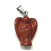 Jaspis rot Schutzengel, Anhänger Naturstein handgeschliffen 2 - 2,2 cm, Vollpflege Stein