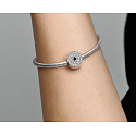 Charme Sterling Silber 925 Herzlichen Glückwunsch mit Stern, Stopper, Clip Perle auf Jubiläum Armband