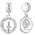Charme Sterling Silber 925 Game of Thrones Jon Snow, Armband Anhänger, Film