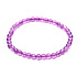 Amethyst-Armband elastisch Naturstein, Kugel 4 mm / 15 cm, für Kinder, Stein der Könige und Bischöfe