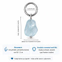 Akvamarín – mini přívěsek z přírodního kamene cca 0,8–1,2 cm | Talisman klidu a harmonie