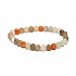Mondstein Mix Farbe Armband elastisch Naturstein, Kugel 6 mm / 16 - 17 cm, Stein des Schicksals