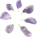 Amethyst Brasilien Becheranhänger Naturstein M, ca. 2,5 cm, AA Qualität, Stein der Könige und Bischöfe